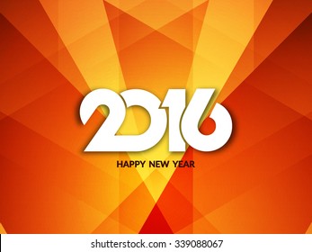 Happy new year 2016 shiny background design. 