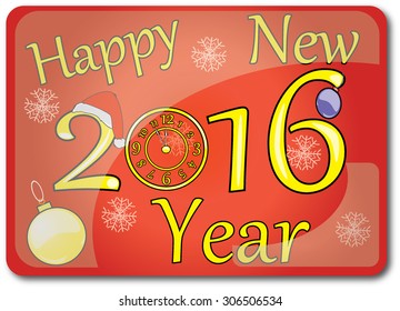 happy new year 2016 sign