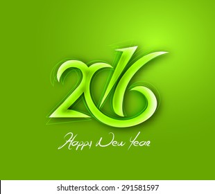 Happy new year 2016 Text Design