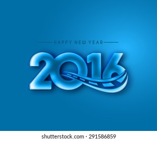 Happy new year 2016 Text Design