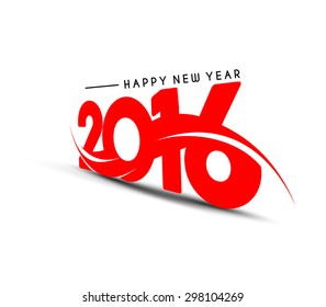 Happy new year 2016 Text Design