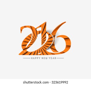 Happy new year 2016 Text Design 