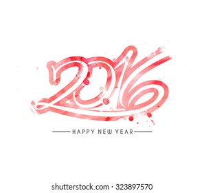 Happy new year 2016 Text Design 