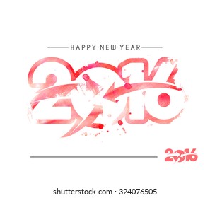 Happy new year 2016 Text Design 