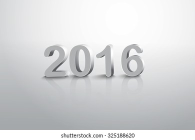 Happy new year 2016 Text Design