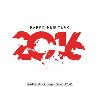 Happy new year 2016 Text Design 