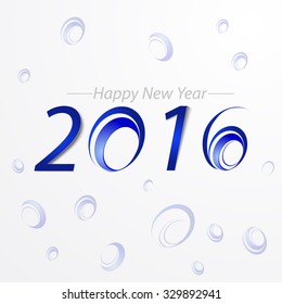 Happy new year 2016 Text Design