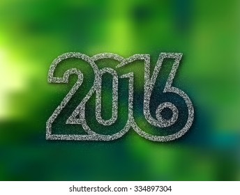Happy new year 2016 Text Design