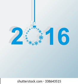 Happy new year 2016 Text Design