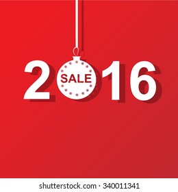 Happy new year 2016 Text Design, sale