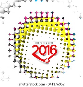 Happy new year 2016 Text Design