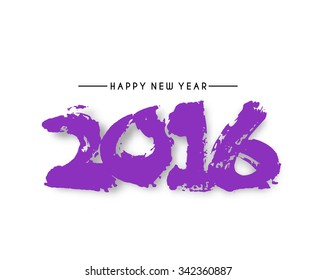 Happy new year 2016 Text Design
