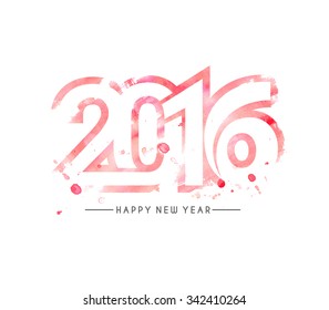 Happy new year 2016 Text Design