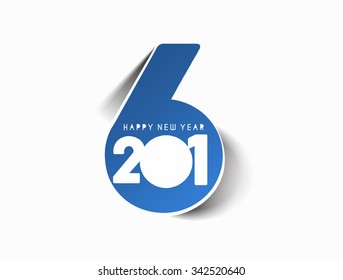 Happy new year 2016 Text Design