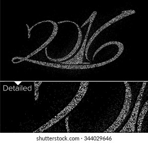 Happy new year 2016 Text Design