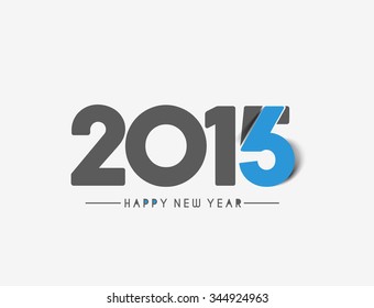 Happy new year 2016 Text Design