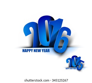Happy new year 2016 Text Design