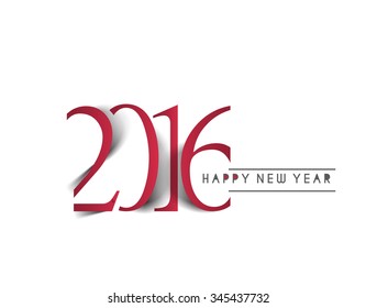 Happy new year 2016 Text Design