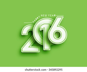 Happy new year 2016 Text Design