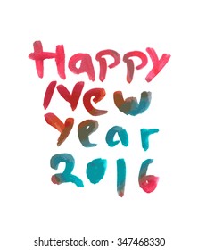 Happy new year 2016 Text Design