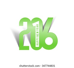 Happy new year 2016 Text Design
