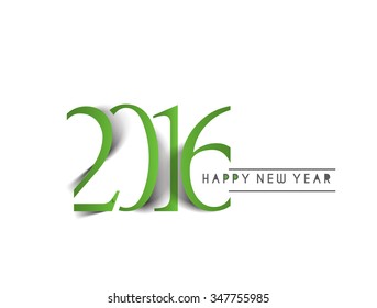 Happy new year 2016 Text Design