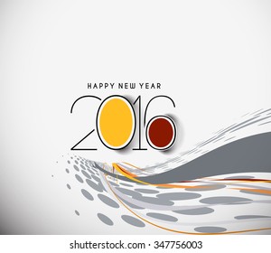 Happy new year 2016 Text Design