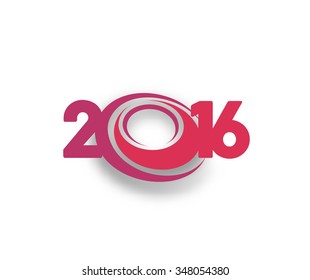 Happy new year 2016 Text Design