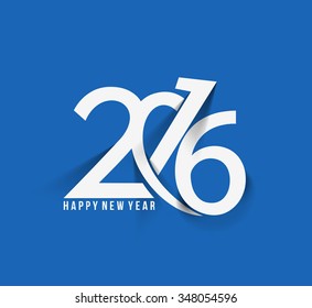 Happy new year 2016 Text Design