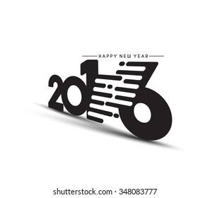 Happy new year 2016 Text Design