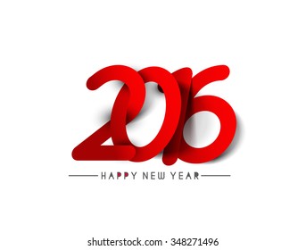 Happy new year 2016 Text Design