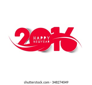 Happy new year 2016 Text Design