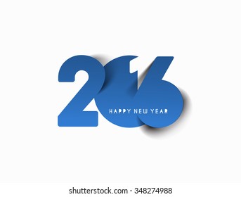 Happy new year 2016 Text Design