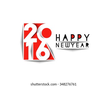 Happy new year 2016 Text Design