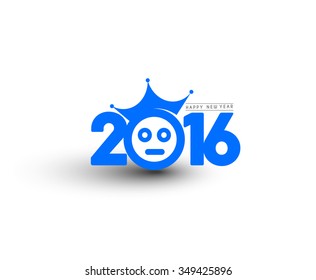 Happy new year 2016 Text Design