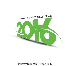 Happy new year 2016 Text Design