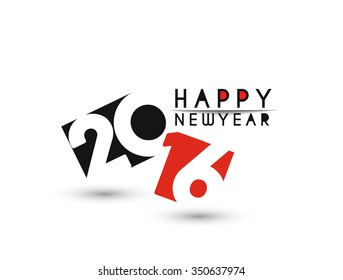 Happy new year 2016 Text Design