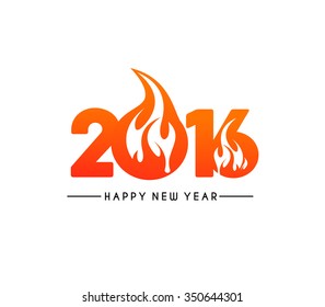 Happy new year 2016 Text Design
