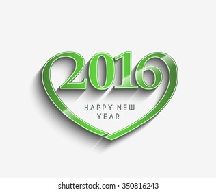 Happy new year 2016 Text Design