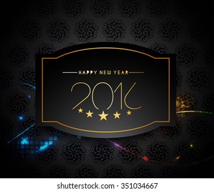 Happy new year 2016 Text Design