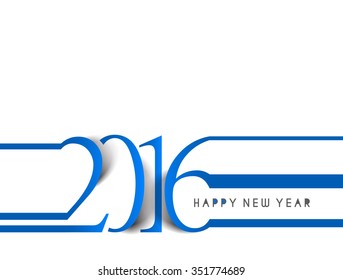 Happy new year 2016 Text Design