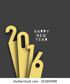 Happy new year 2016 Text Design