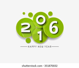 Happy new year 2016 Text Design