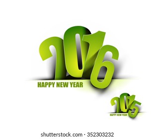 Happy new year 2016 Text Design