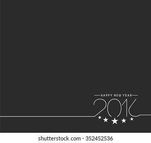 Happy new year 2016 Text Design