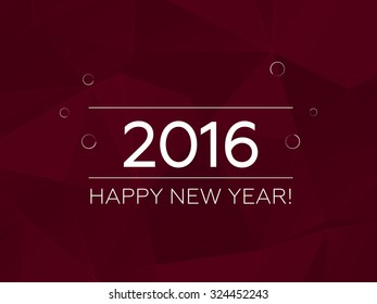 Happy New Year 2016 Vector Background