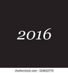 Happy new year 2016 - vector icon