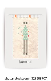 Happy new Year 2016, vector illustration