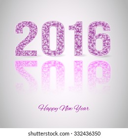 Happy New Year 2016. Vector Illustration