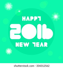 Happy New Year 2016 vector design